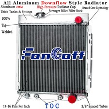 259 4 Row Aluminum Radiator For 1963-1966 Ford Mustang Falcon Mustang Comet V8