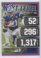 2021 Score Next Level Stats Purple Ezekiel Elliott #NL18 0b3