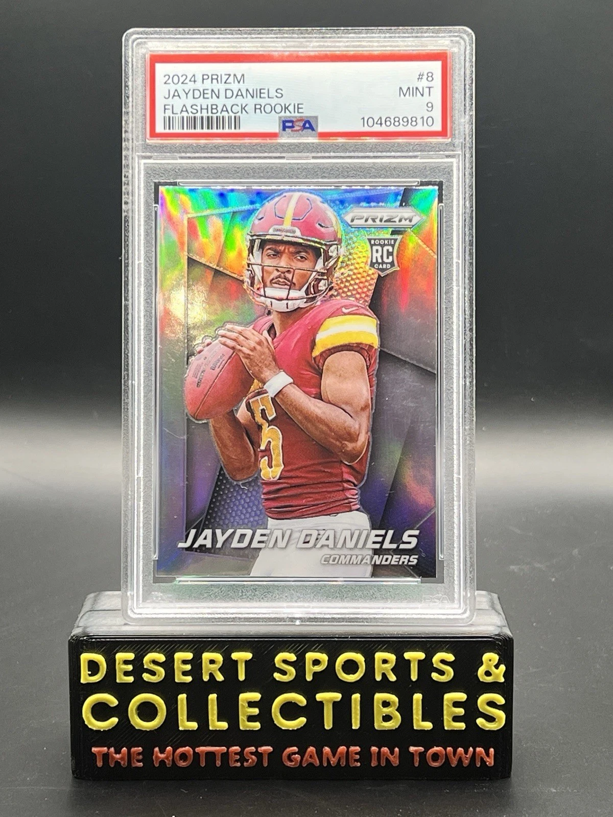 Jayden Daniels Panini Prizm Prizm Flashback Rookie #8 Gold Prizm