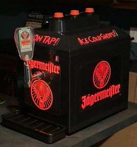 Jagermeister Tap Machine 3 Bottle Shot Dispenser Chiller With Drip tray Working