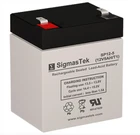 SigmasTek SLA Rechargeable Battery Replaces Leoch DJW12- 4.5 12V 5 AH F1 Battery