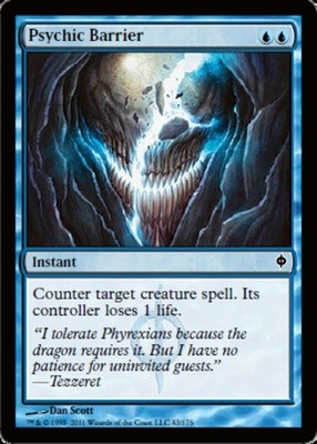 Psychic Barrier~43/175~LP~(NPH) - New Phyrexia~MTG