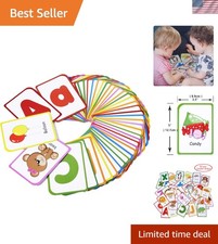 Engaging Alphabet Flash Cards for Toddlers: 52 Durable Cards for Fun Learning