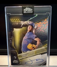 Jonah Tong 2026 Topps Chrome Black RC GOLD Auto #/50🔥METS