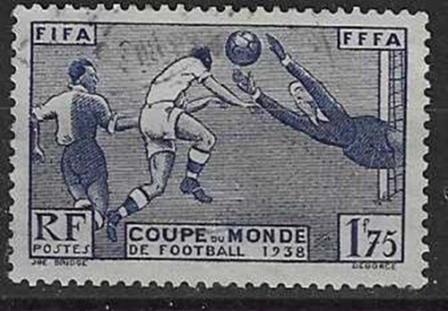 France - 1938 World Cup Football Sg612 Used ( Cat. £18.00p ) - Picture 1 of 1