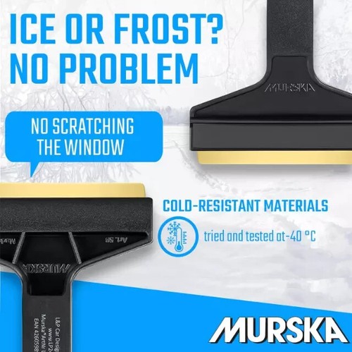 Ice Scraper Brass Blade Ice Scraper for Car 2 Pack Ice Scrapers for Car Winds... - Picture 4 of 10