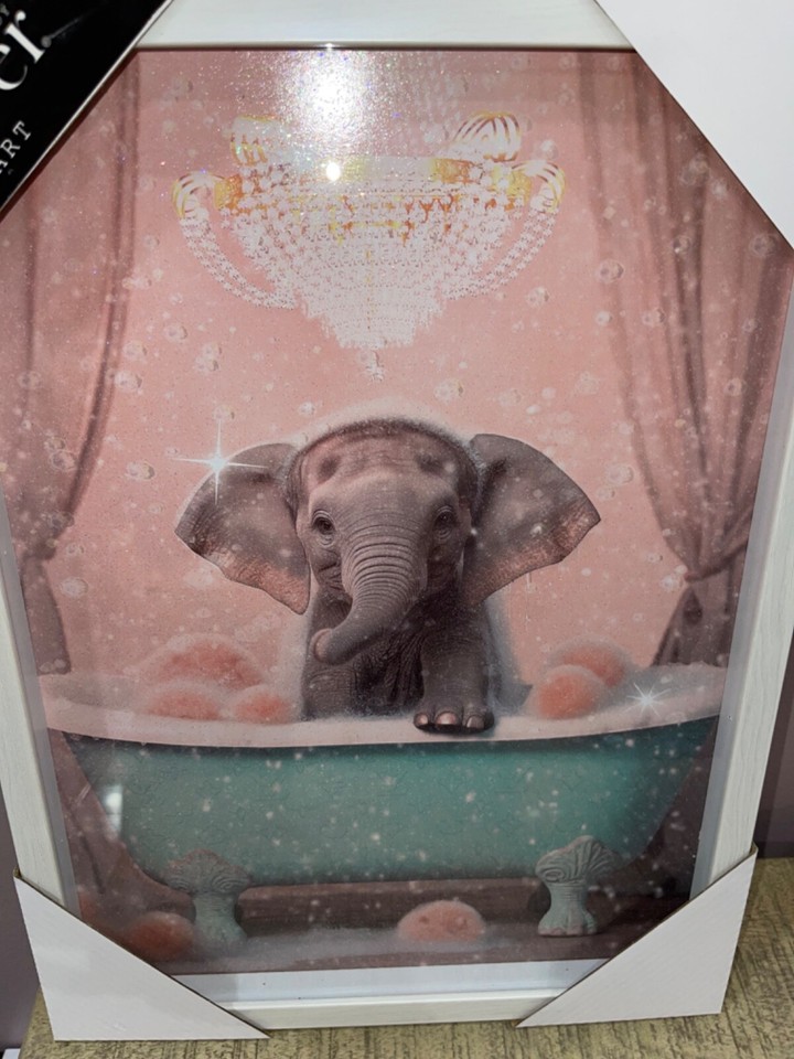 OLIVER by OLIVER GAL Louis Vuitton Elephant in tub Wall art eBay