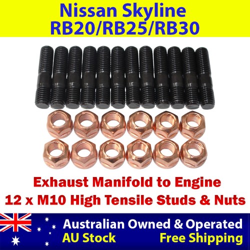 High Tensile Exhaust Manifold Stud Kit For Nissan Skyline RB20/RB25/RB30 - Bild 1 von 5