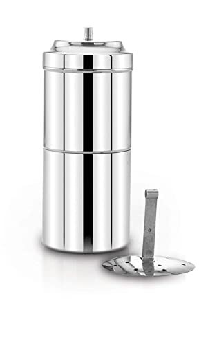 Quality Stainless Steel South Indian Filter Coffee/Kaapi Drip Maker 400 ml US - Picture 1 of 3