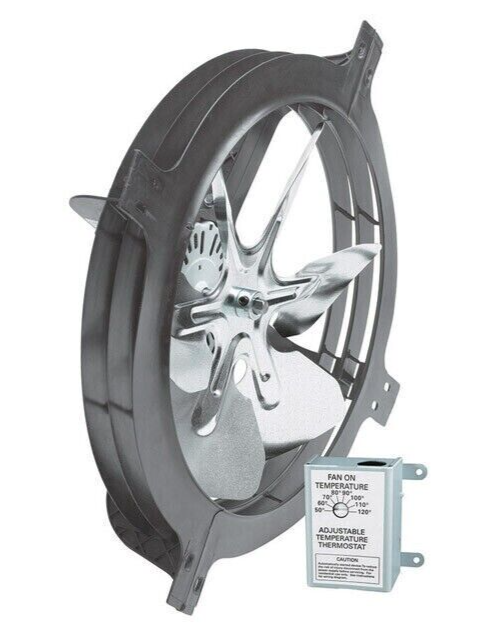 Air Vent 53315 Gable Mount Power Attic Ventilator, WCGA, 1050 CFM