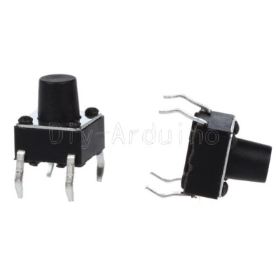 50 Stks DIP-4 6X6X7mm Tactile Push Button Switch Tact Switch 4-pin