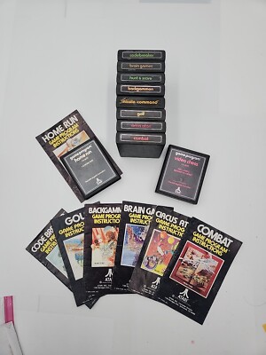 Atari 2600 Game Program Lot of 10 GALGames 7 Come With Manuals | eBay