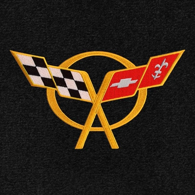 Alfombrillas LLOYD Classic Loop amarillas logotipos C5 1997 a 2004 Chevrolet Corvette Foto 2 de 4