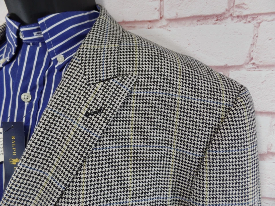 Paul Fredrick Mens 48R Double Breasted Sport Coat Blazer Suit Jacket Peak Lapels - Image 3 of 4