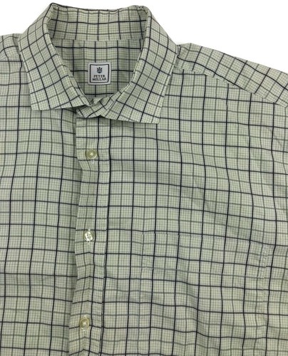 Camisa Peter Millar mediana para hombre manga larga a cuadros a cuadros talla M - Imagen 8 de 12