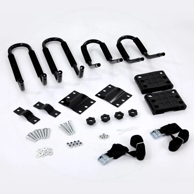 Fit VW Roof Top Kayak Rack Canoe Carrier Car Cross Bar Mount Surfboard Holder Foto 3 de 4