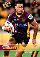 2008 Brisbane Broncos NRL Select Champions Centenary Card - Justin Hodges