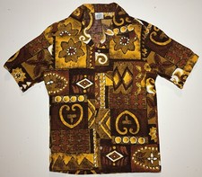 60s 70s Sears Kings Road Mens S Disco Shirt Abstract Disco Mod Groovy Vintage