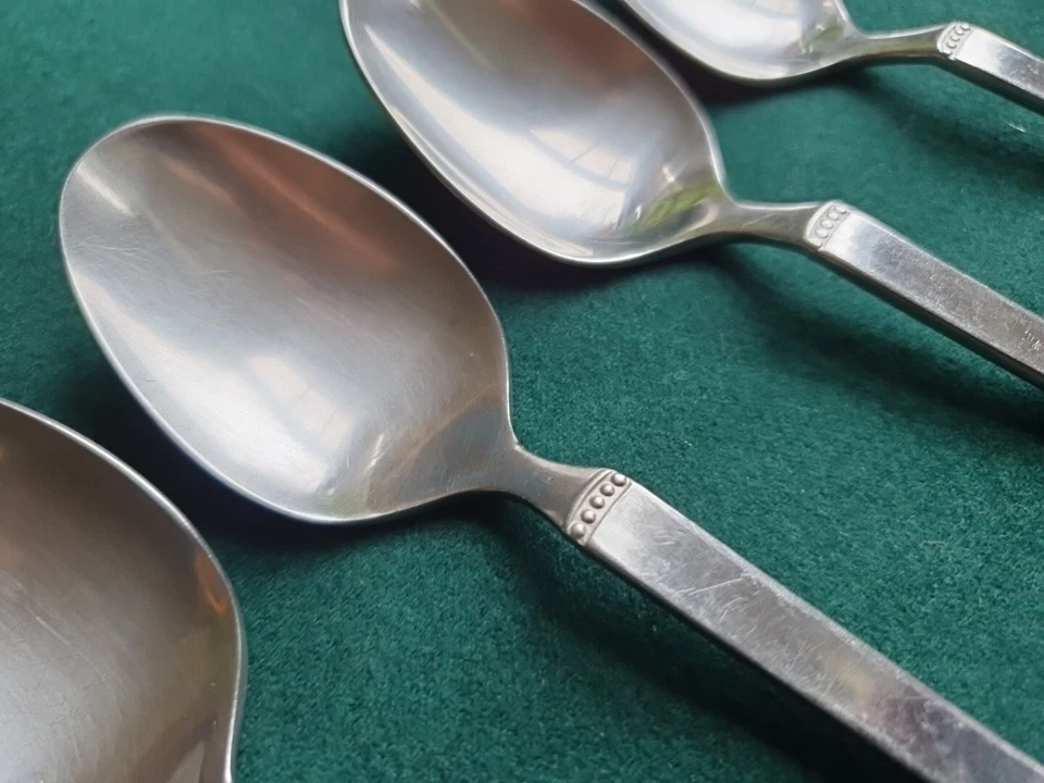 Vintage WMF RAVENNA Dessert Spoon x 6 cubiertos de acero inoxidable Foto 2 de 4