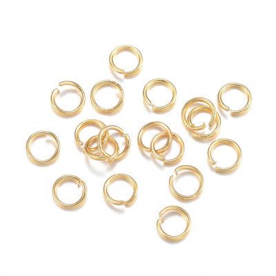 500 Stück Edelstahl Biegeringe offene Biegeringe golden 3 x 0,4 mm Basteln basteln