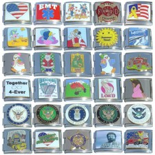 140 MEGA Size Italian Charms - Double Charms Wholesale - 5 Each x 28 Designs