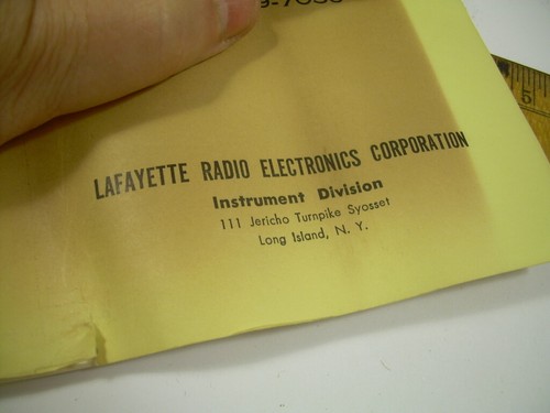 Lafayette 5" Pocket Slide Rule 99-7030 * Vintage Old Store Stock w box logarithm - Picture 5 of 12