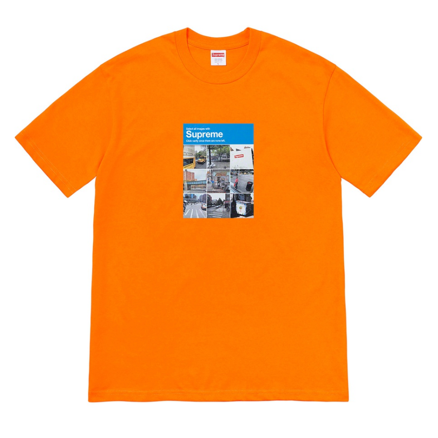 Supreme Verify Tee in Orange & Purple Medium FW20 Deadstock Supreme Verify Tee in Orange & Purple Medium FW20 Deadstock