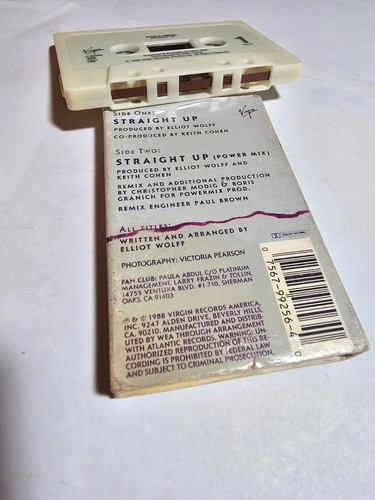 1980s PAULA ABDUL & GLORIA ESTEFAN CASSETTES SINGLES TAPES STRAIGHT UP FOREVER - Picture 16 of 18