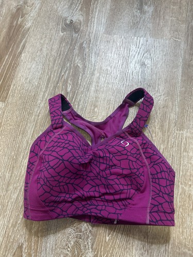 Reggiseno sportivo Brooks 34DD rosa viola comfort mobile Juno 350025 senza fili