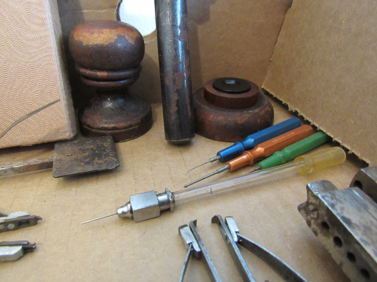 Lot watchmaker watch clock repair tools eBay