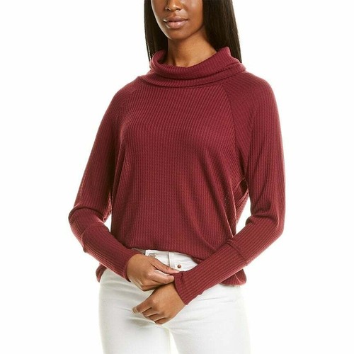 Bobeau Cowl Neck Dolman Sweater 