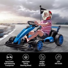 Go Kart Electric Drift Kart Car 24V Outdoor Ride On Toy with Variable Speed Mode
