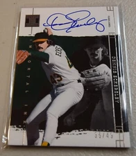 2024 Panini Impeccable Dennis Eckersley Immortal Ink Auto #/49