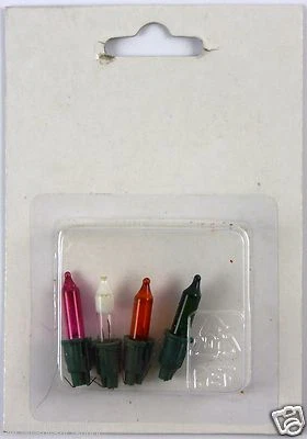 PREMIER DECORATIONS Premier RBLC40M 3 Spare + Fuse Multi Coloured Christmas Fairy Lights Bulbs Lamp