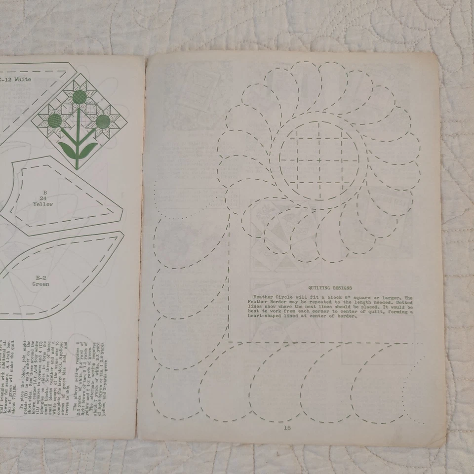 Raro Edredón Años 50 De Colección Tía Martha Amantes Delicia 17 Patrones No. 3540 Foto 4 de 4