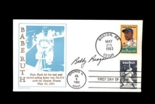 Bobby Bragan Signed 1983 FDC Babe Ruth Cache New York Yankees Autograph