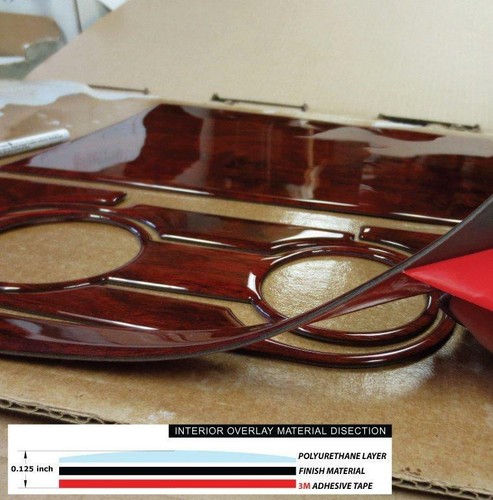 INTERIOR BURL WOOD DASH TRIM KIT FITS 2005 2006 2007 TOYOTA SEQUOIA SR-5 SR5 4WD - Afbeelding 4 van 7