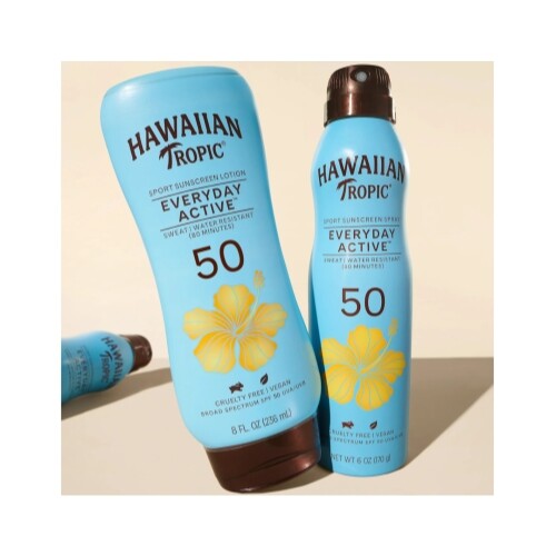 Hawaiian Tropic Everyday Active Island Sport Lotion - SPF50, 8fl oz - Pack of 2 - Bild 6 von 7