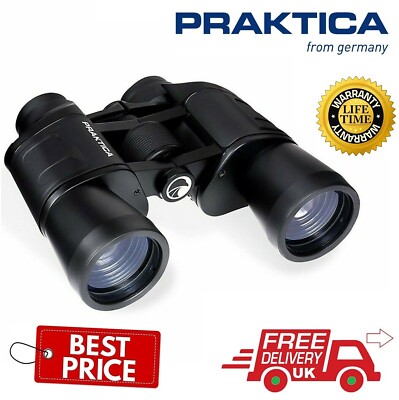 Praktica Falcon WA 8x40mm Field Binoculars Black PRA089 (Stock