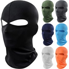 2 Holes Balaclava Ski Mask Thin Full Face Mask for Motorcycle Bike Cycling Cap