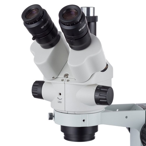 3.5X-45X Zoom Stereo Trinocular Boom Microscope with Dual LED Light+1.3MP Camera - Picture 6 of 16