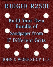 Build Your Own Bundle RIDGID R2501 1/4 Sheet No-Slip Sandpaper 17 Grits