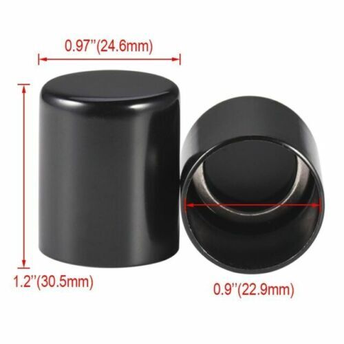 2pc Black Docking Hardware Point Cover Fit for Harley Electra Road Street Glide - Picture 2 of 3