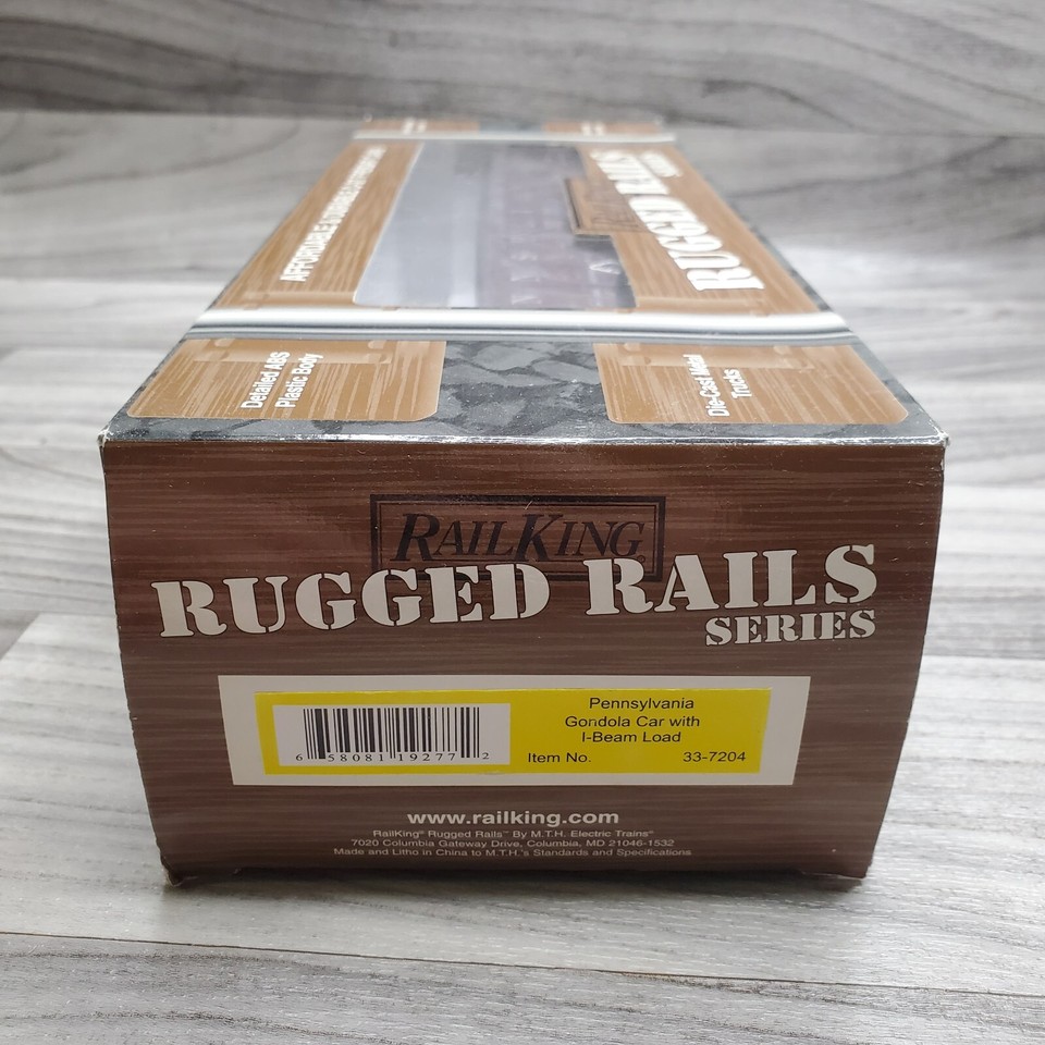 Rail King PENNSYLVANIA Rugged Rails - GONDOLA Car No Load | eBay