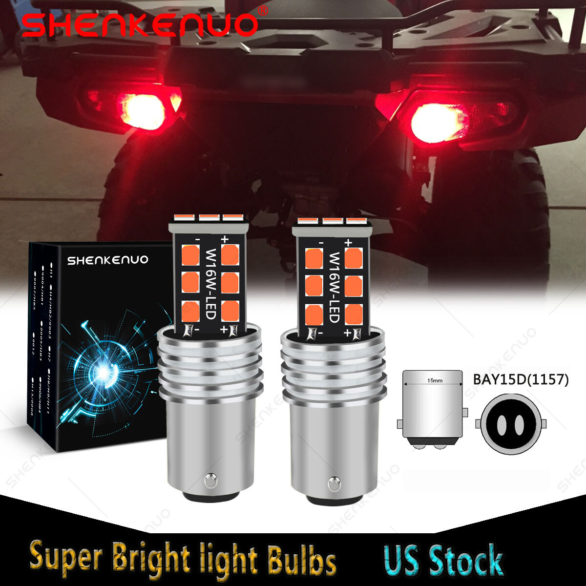 SUPER LED TAILLIGHT LIGHT BULB for 2012-2018 2020-2023 KAWASAKI