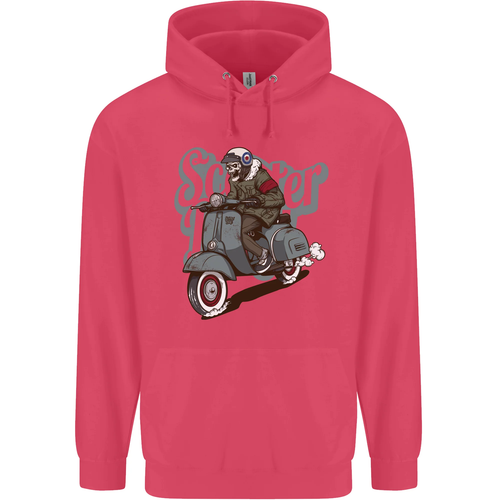 Scooter Skull Motorcycle MOD Biker Childrens Kids Hoodie - Picture 43 of 87