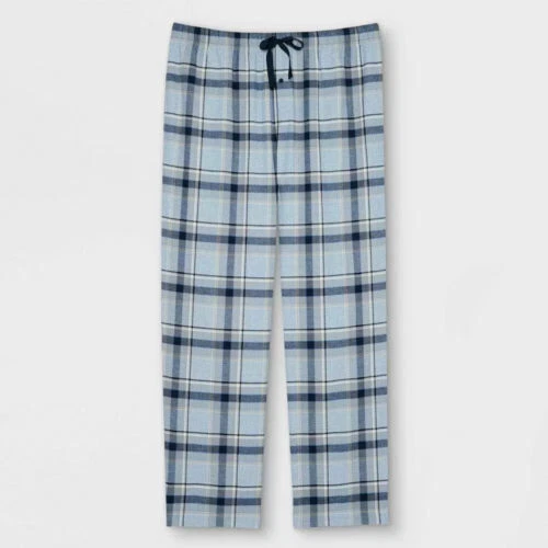Men s Big Tall Plaid Flannel Pajama Pants Goodfellow Co Gray