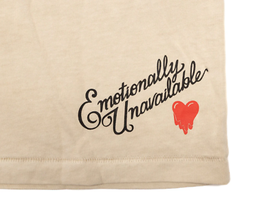 EMOTIONALLY UNAVAILABLE CROSS YOUR HEART TEE TAUPE | eBay EMOTIONALLY UNAVAILABLE CROSS YOUR HEART TEE TAUPE | eBay