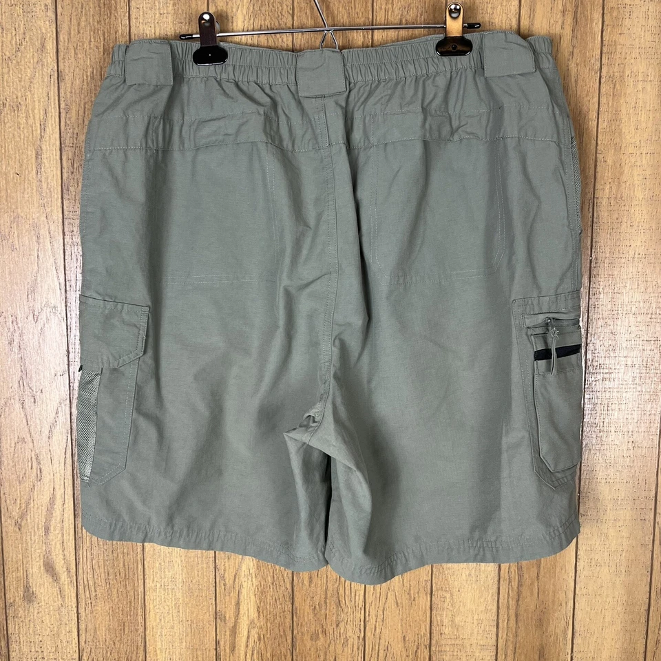 Pantalones cortos de pesca REEL LEGENDS (Talla 40) verde oliva para hombre Foto 4 de 4