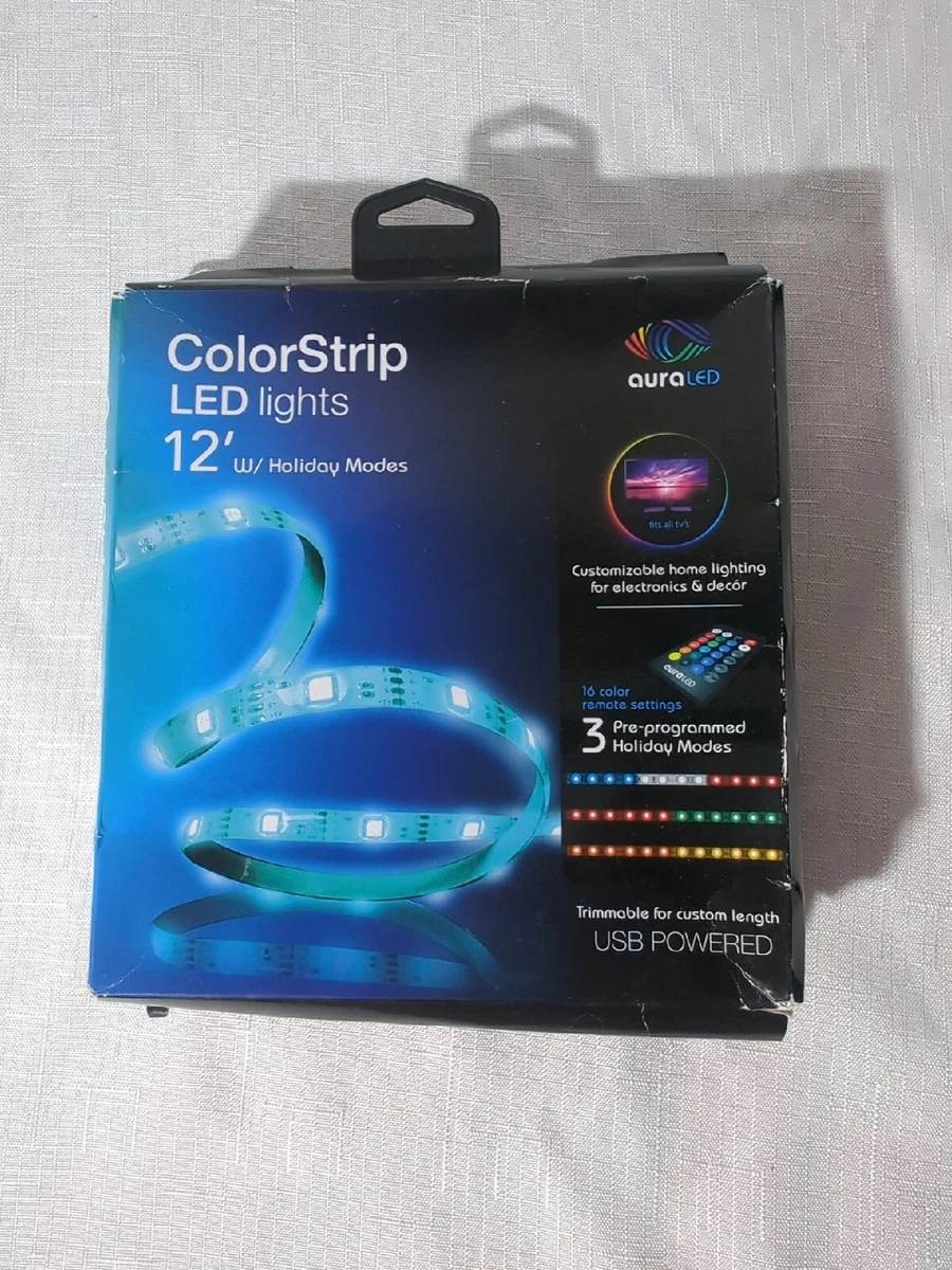 Aura 12 ft. LED Color Strip Light with Remote Pre Programmed